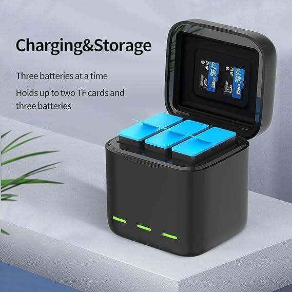 pimaa Gopro hero triple battery charger with type c cable Camera Battery Charger-picture-14