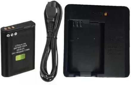 Dijiiplus combo of MH-67 camera charger with En-EL-23 battery with cable Camera Battery Charger-image-24