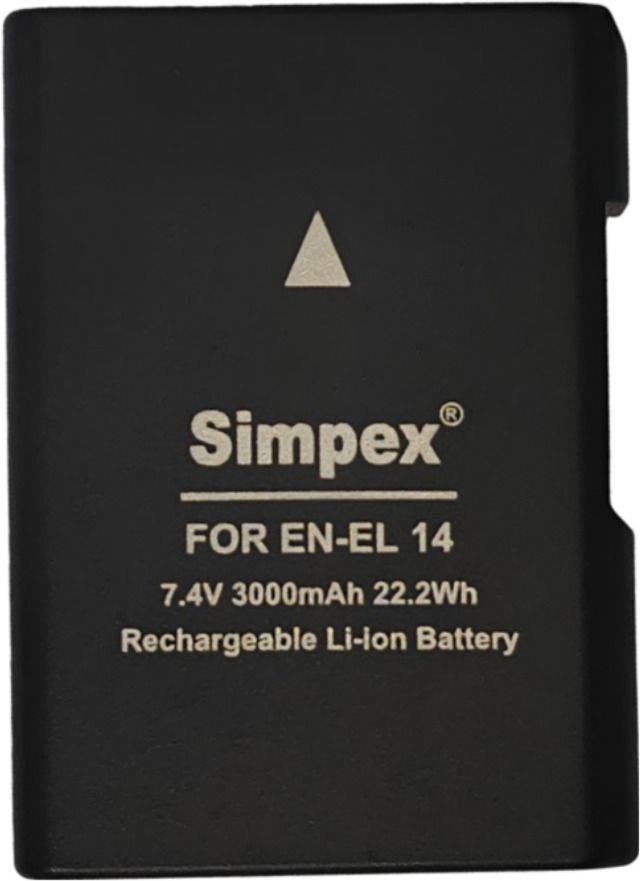 Simpex ENEL14 3000mAh Secondary Rechargeable Battery Compatible for NikonCamera Battery Charger-picture-40