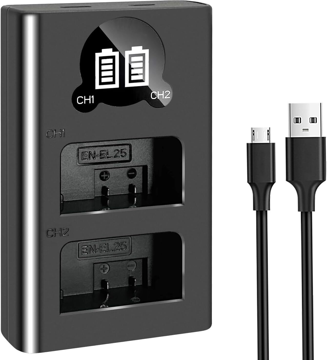 Dijiiplus EN-EL25/El-25A dual fast USB Camera Battery Charger-image-47