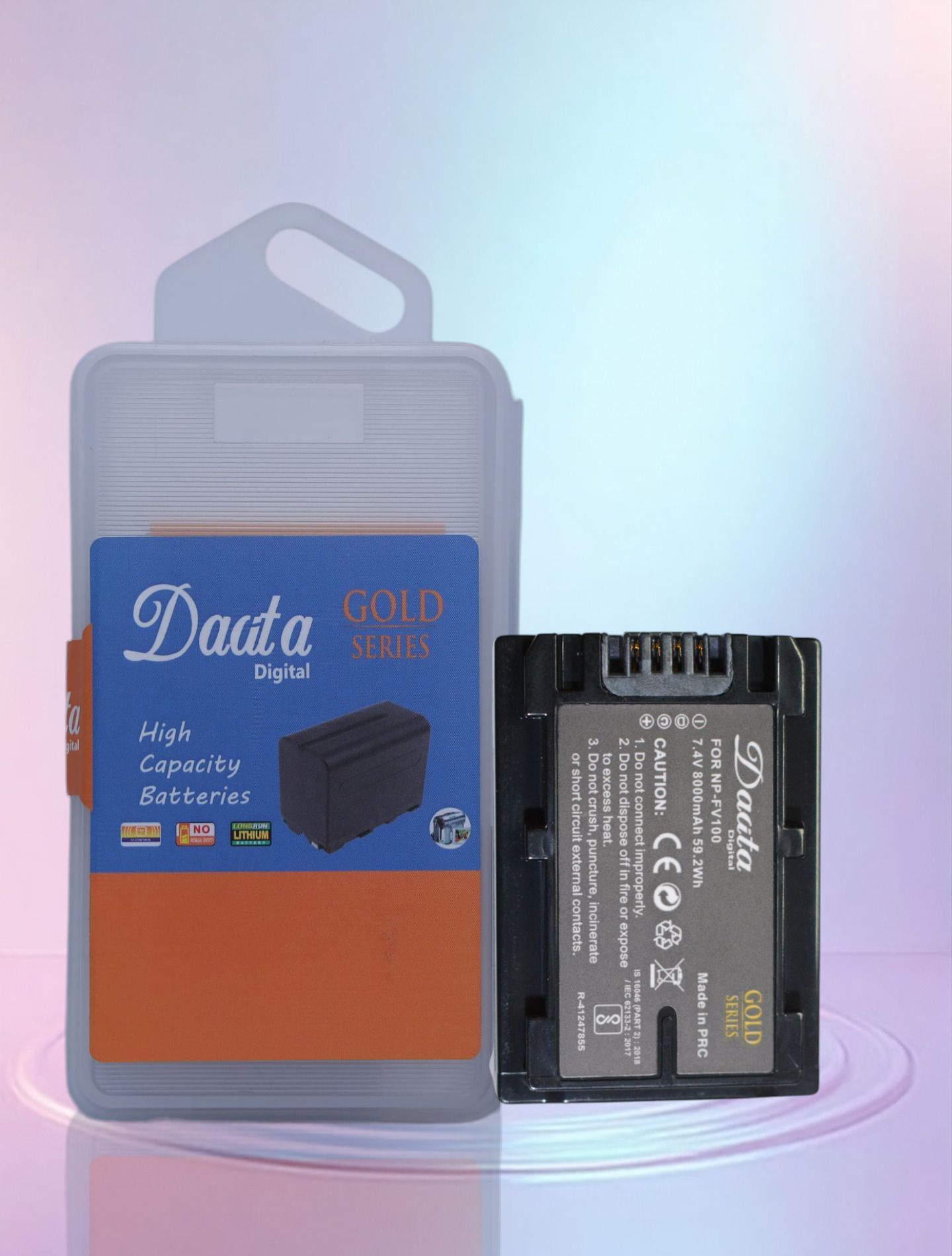 DAATA Digital NP-FV100 GOLD 8000mah Battery (for sony) Camera Battery Charger-image-49