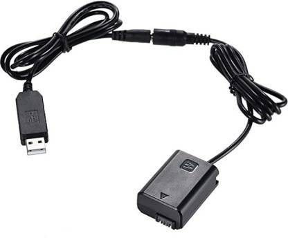 Amabu NP- FW-50 Dummy Battery +DC power bank (5V 2A) USb Adapter cable Camera Battery Charger-image-19