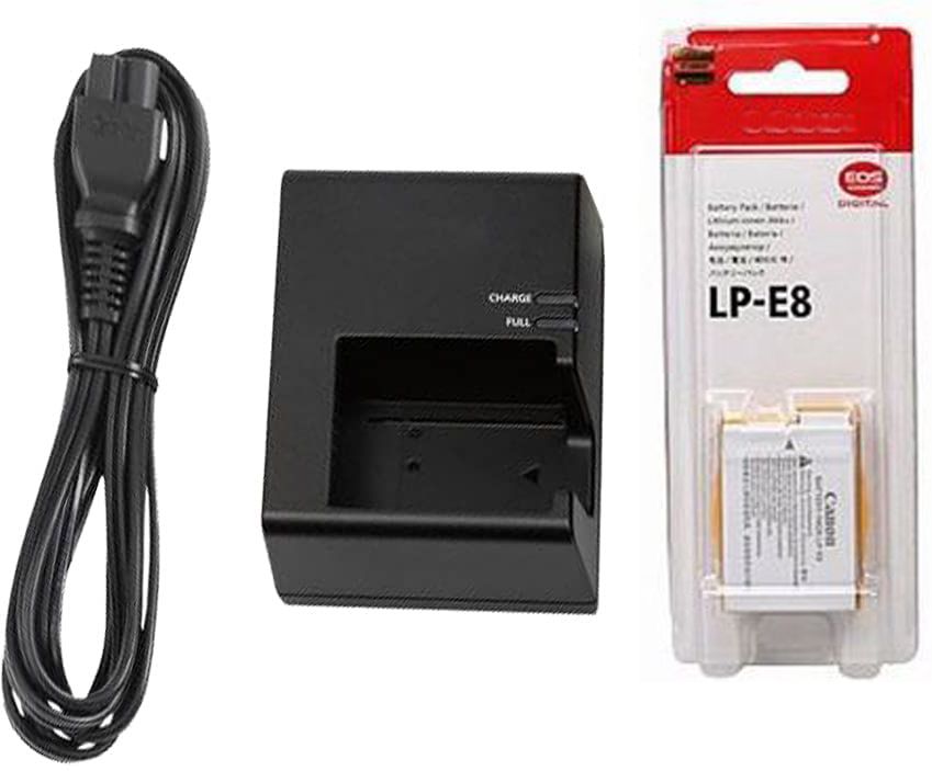 Picmaa LP-E8 camera Charger with battery and cable - for Rebel ,LC-E8E Camera Battery Camera Battery Charger-picture-17