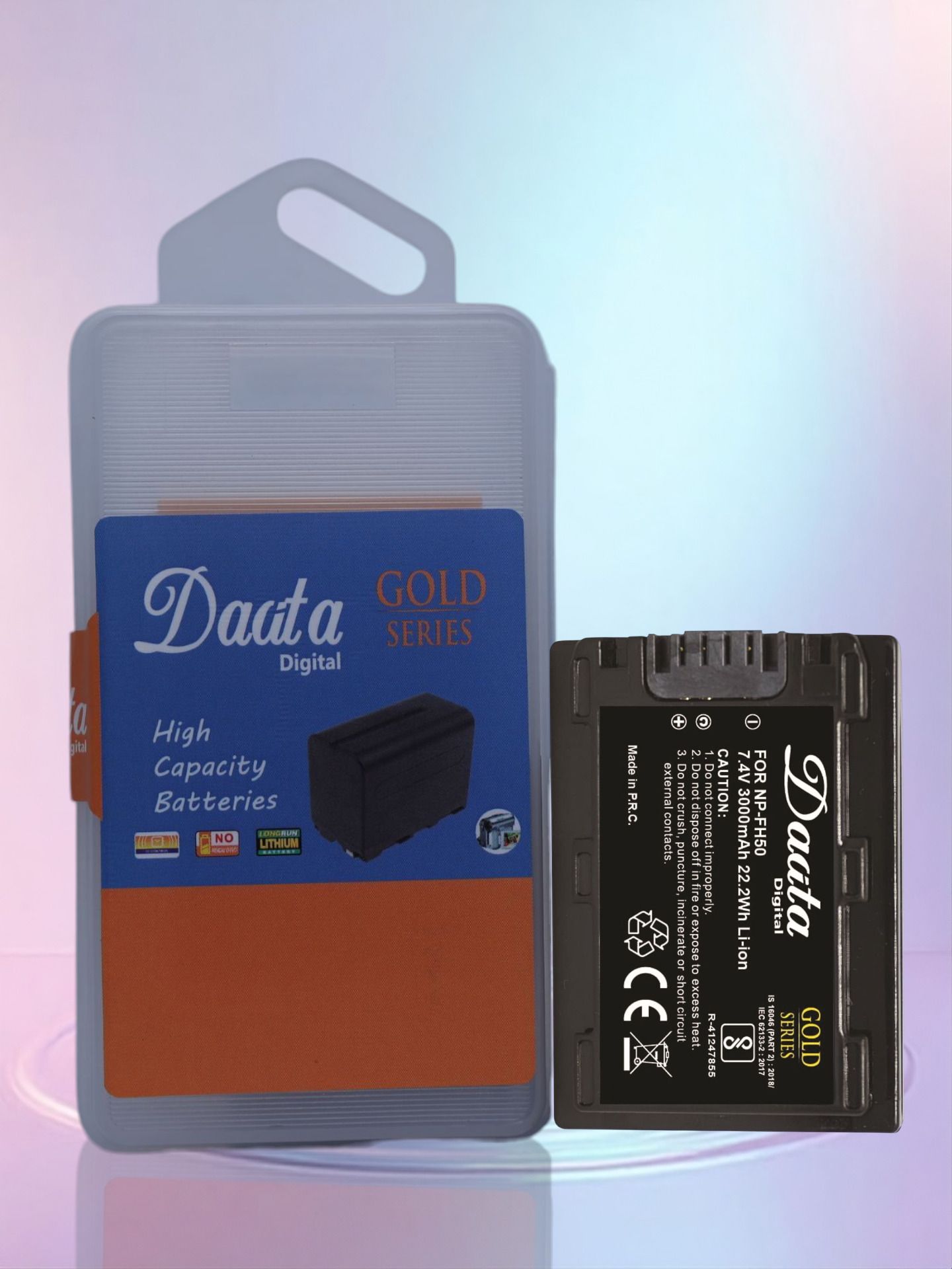 DAATA Digital NP-FH50 GOLD 3000mah Battery Camera Battery Charger-image-45