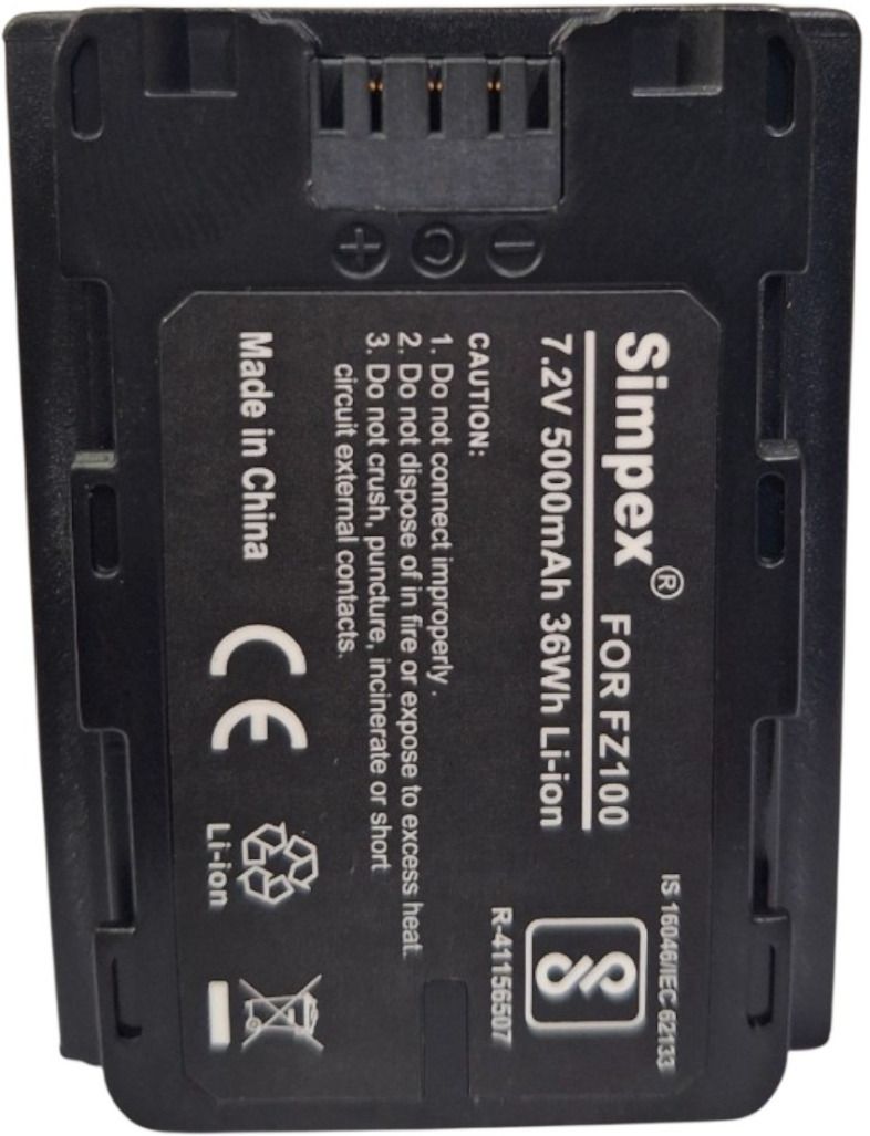 Simpex NP-FZ100 5000mAh Lithium Ion Rechargeable Camera Battery for SonyCamera Battery Charger-image-46