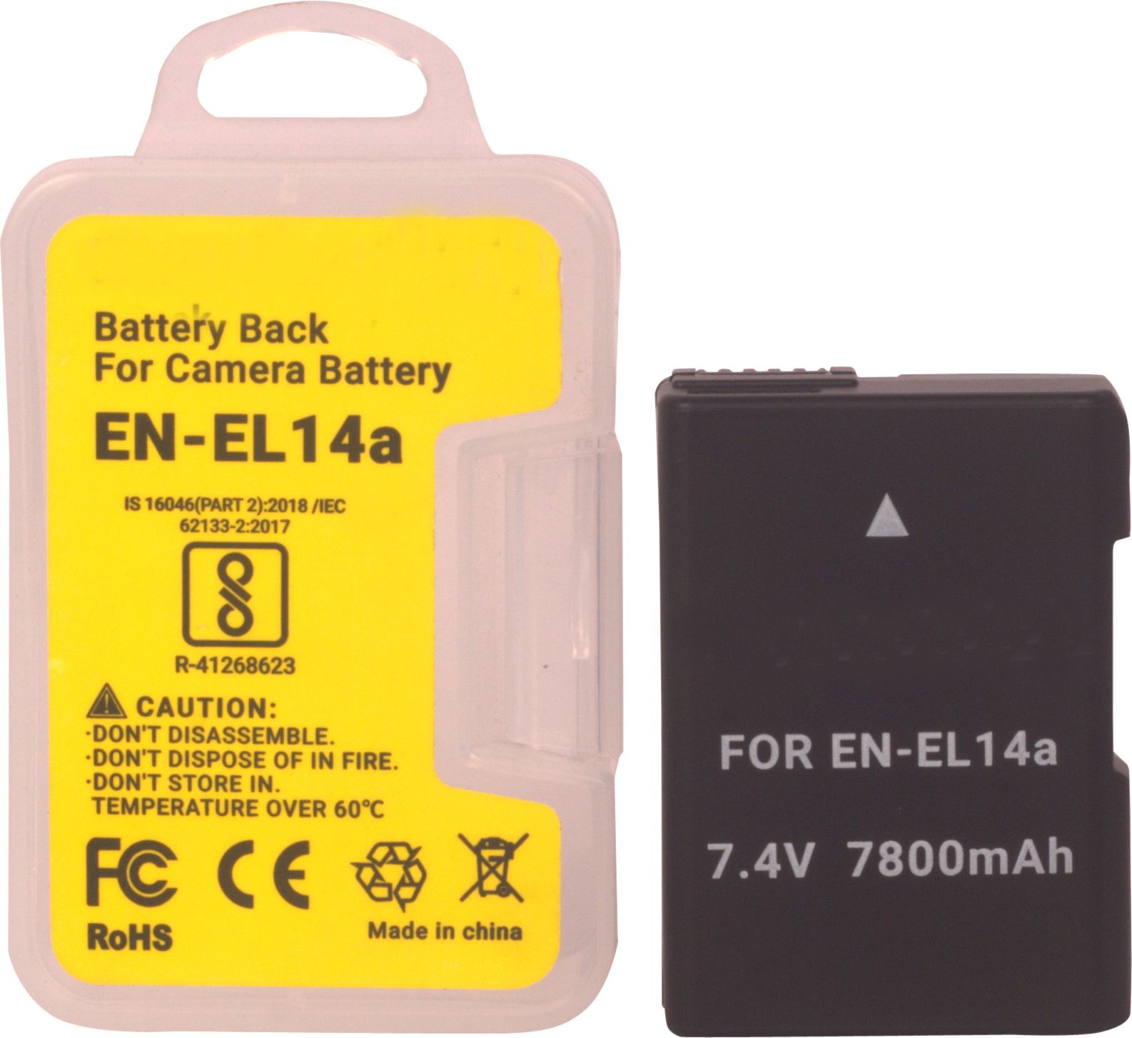IJJA En-El-14a Rechargeable Lithium battery (7800 Mah) for MH24 charger Camera Battery Charger-image-44
