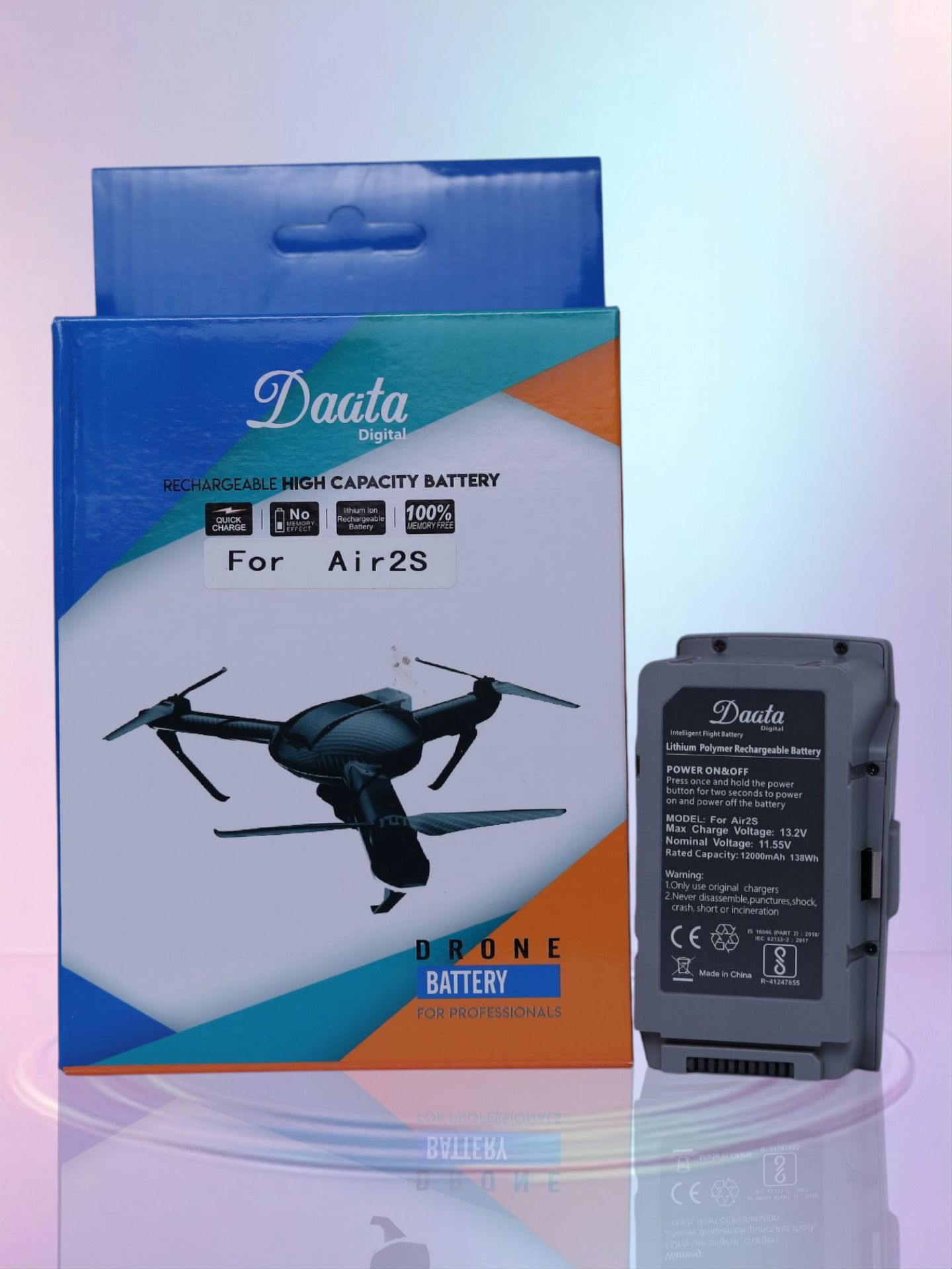 DAATA Digital Air 2s & Mavic Air 2 Battery 12000mah Drone Camera Battery Charger-image-8