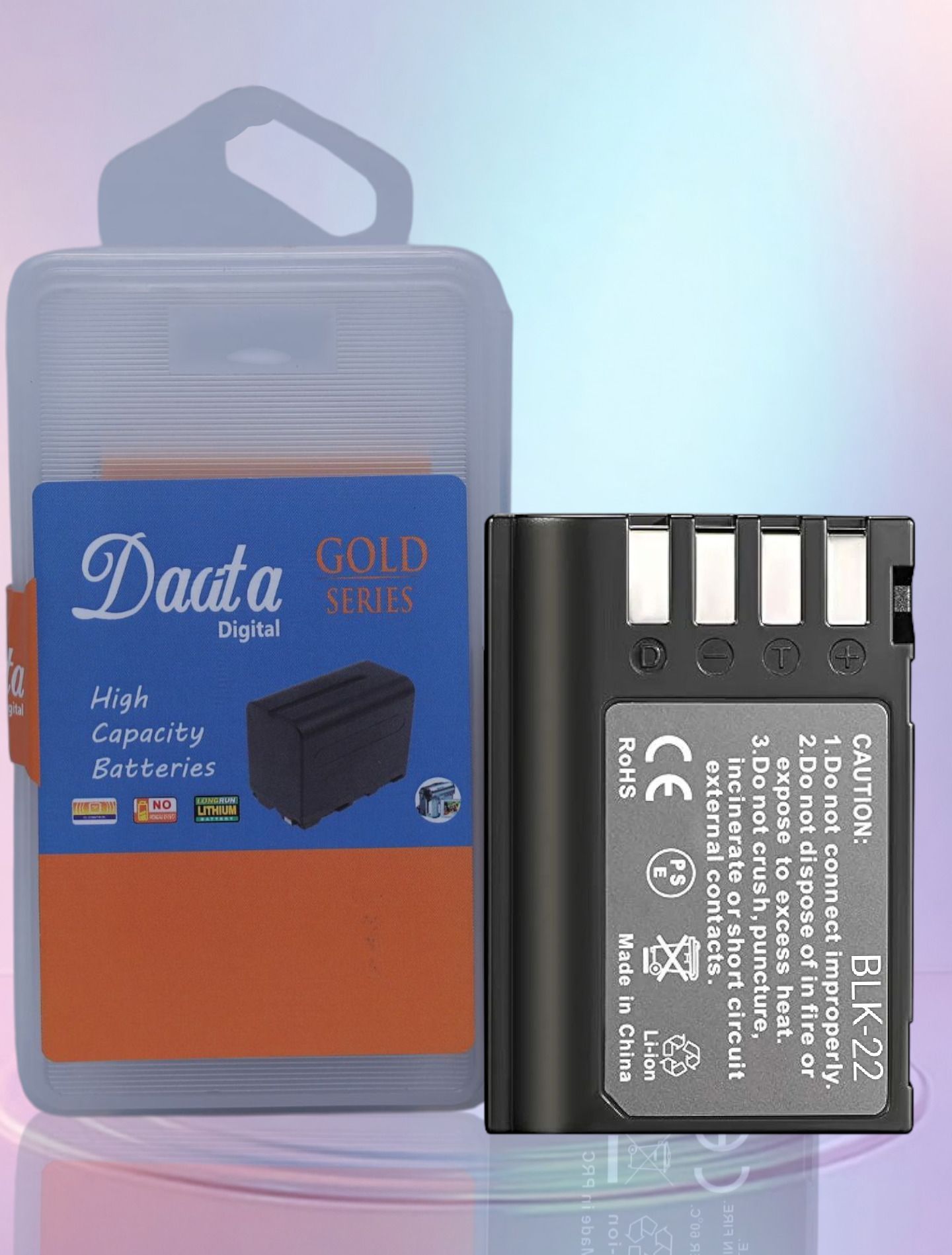 DAATA Digital BCK-22 Battery gold 2800 mah Camera Battery Charger-image-26