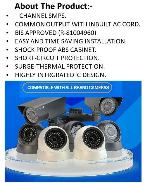 8 Channel CCTV Camera SMPS Power Supply Adapter 12V 10A 120W AC to DC Converter 10 A Rotary Dimmer