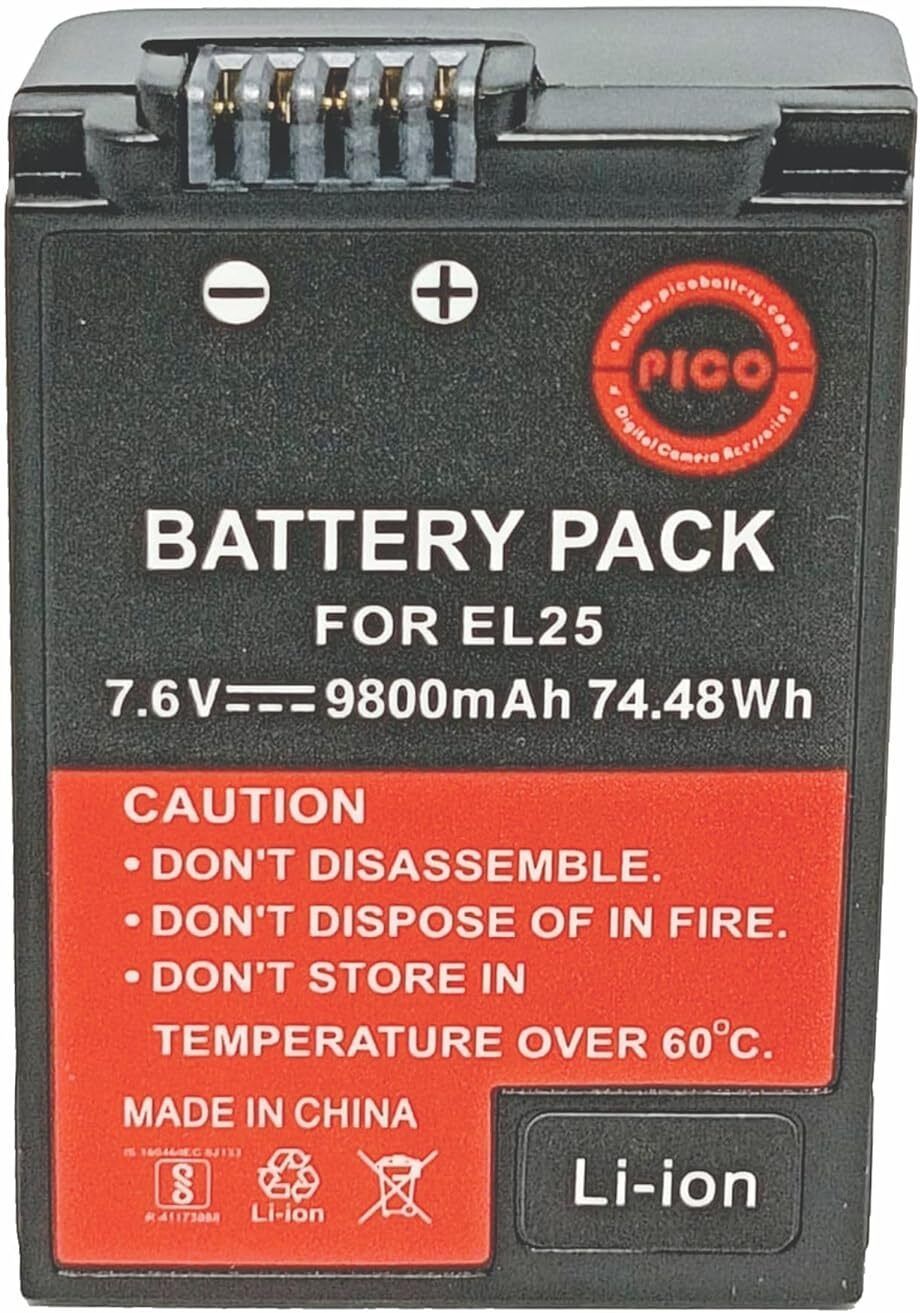 Pico P-I-C-O EN-EL25 (1350mAh) Camera Battery Charger-image-43