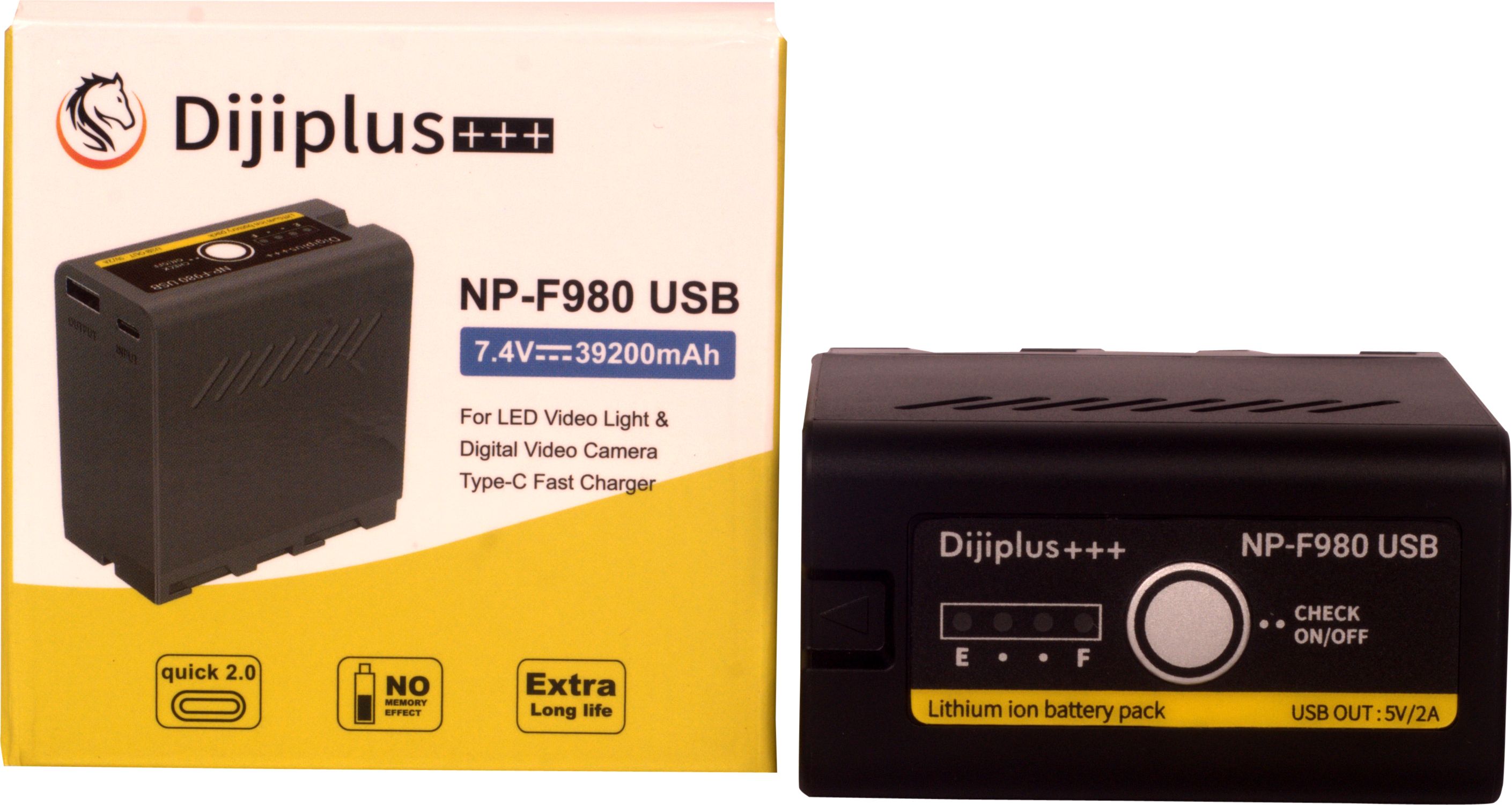 camstuff F980 battery for camera LED flashlight Camera Battery Charger-image-42