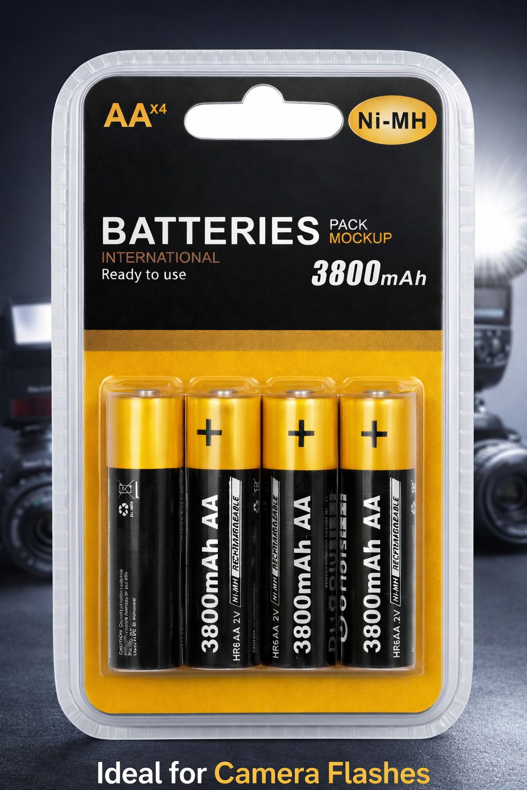 Camstuffs 3800mAh cell Rechargeable camera flashlight pack of 4 Camera Battery Charger-image-14