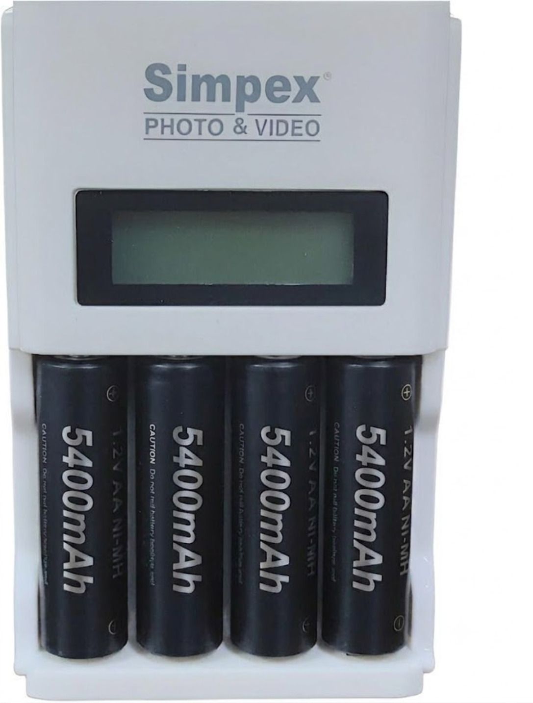 Simpex LCD Fast Charger with 5400mAh 4pc AA Ready To Use Rechargeable Camera Battery Charger-image-17