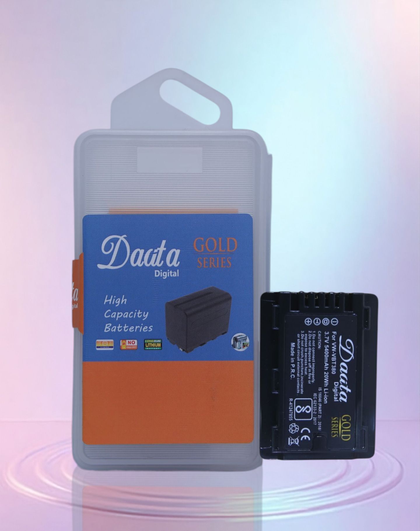 DAATA Digital VBT-380 GOLD 5400mah Battery (for Panasonic) Camera Battery Charger-image-39