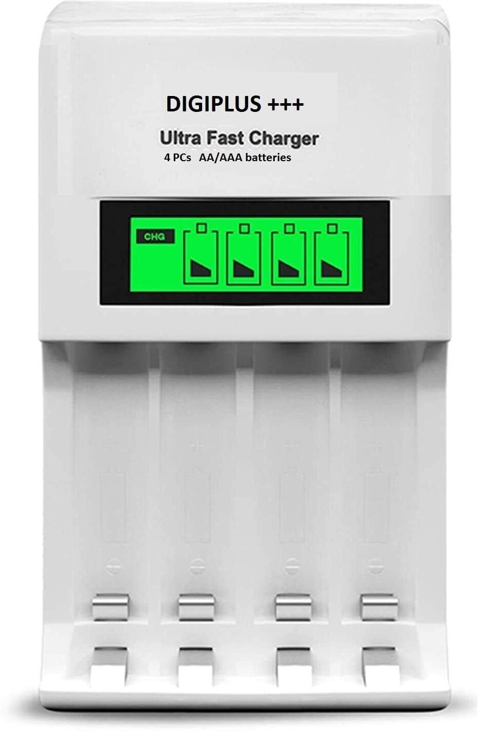 Camaura Smart LCD Cell Charger Ultra Fast for AA and AAA Ni-mh Rechargeable Batteries Camera Battery Charger-picture-39