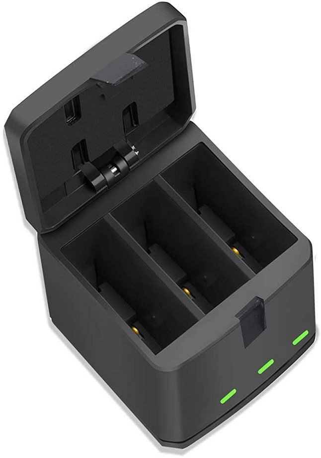 TMG Battery Charger 3-Channel USB Charger with Type-C Cord for GoPro Hero 10 Hero 9Camera Battery Charger image 1