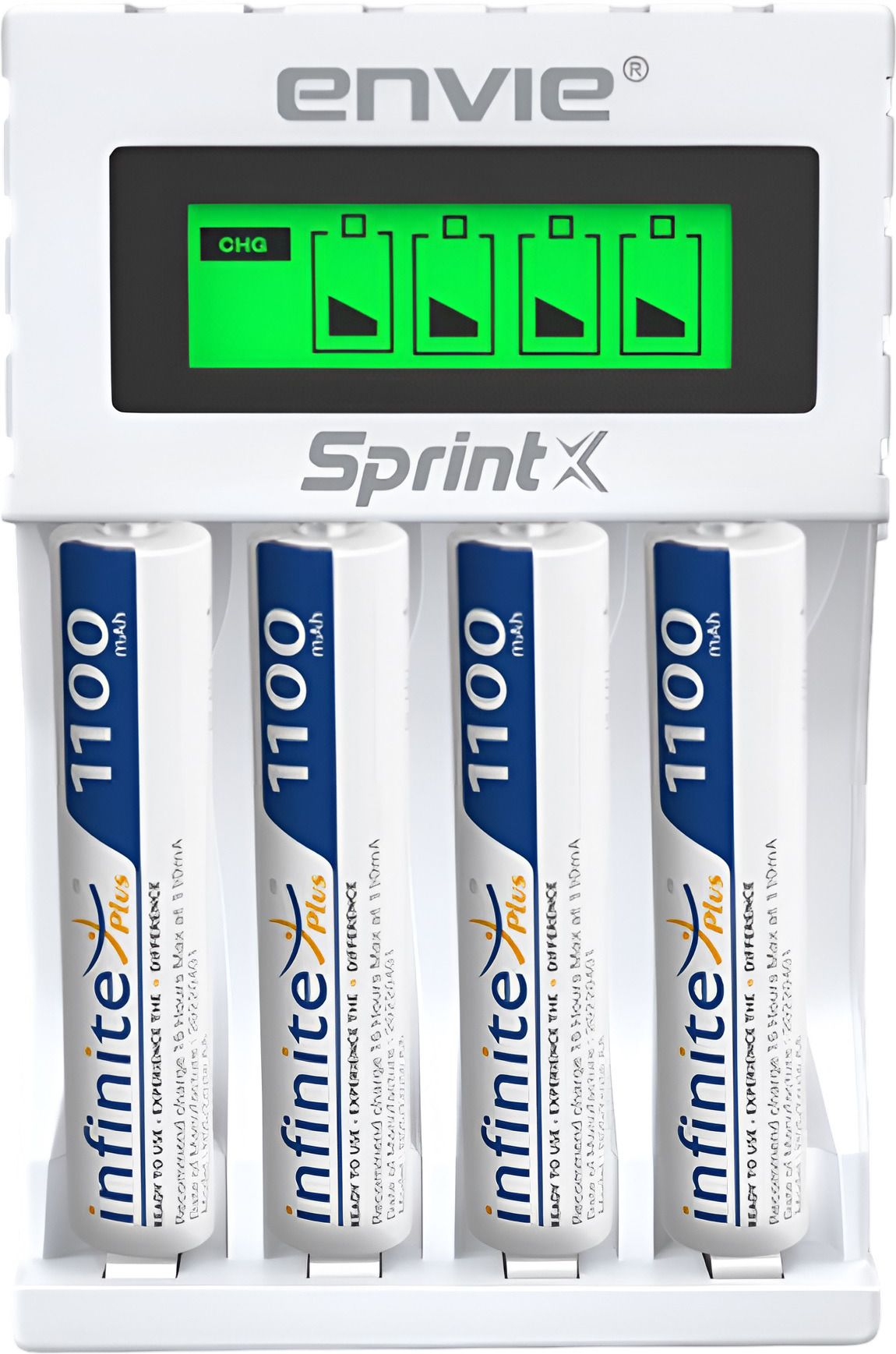 Envie ECR 11 MC Ultra Fast Charger With 4 x AAA 1100 Infinite Plus rechargeable Camera Battery Charger-image-40