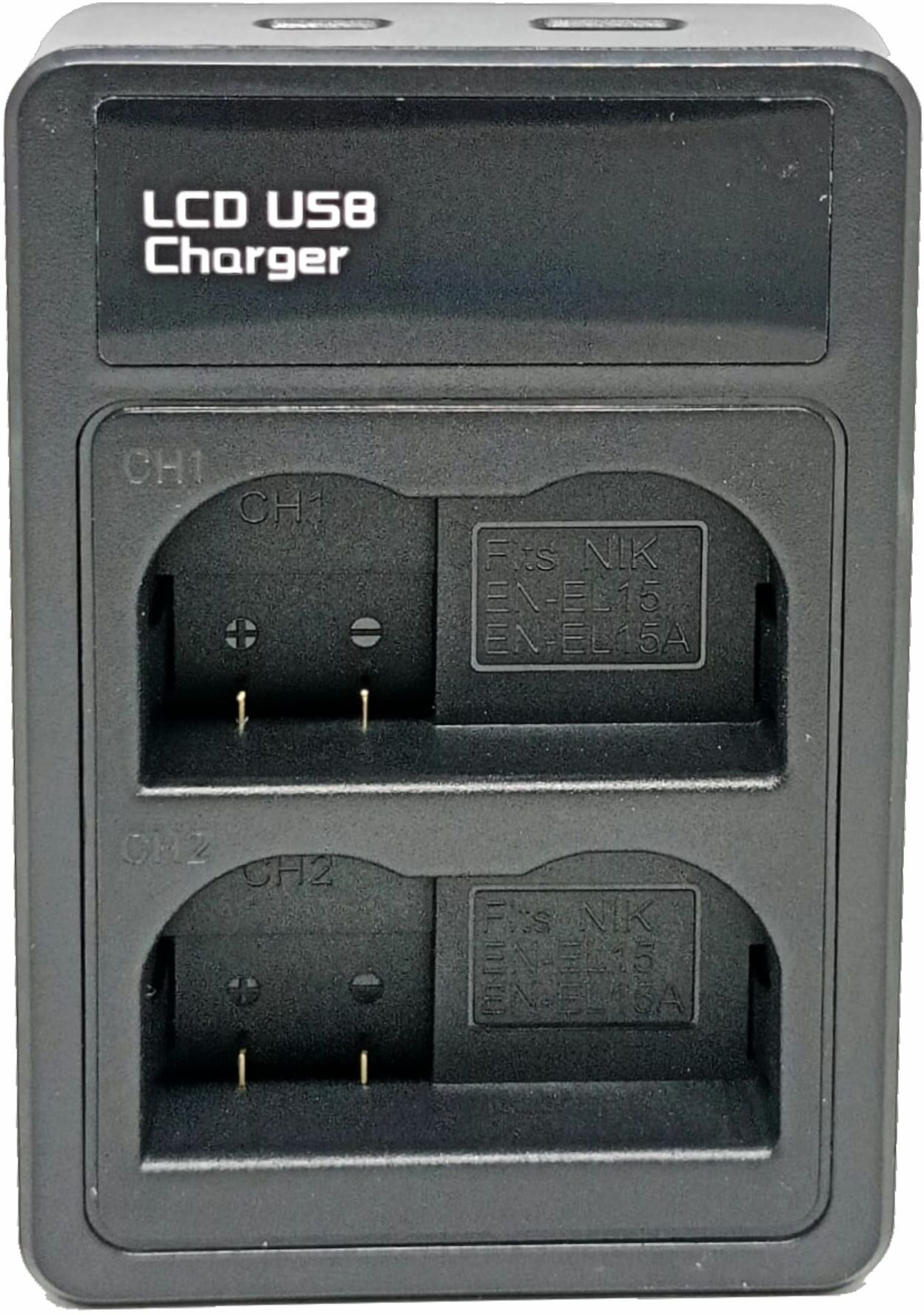 Pico Dual USB LCD Battery Charger for N-i-k-o-n EN-EL15, EN-EL15a/b/c Camera Battery Charger-picture-24
