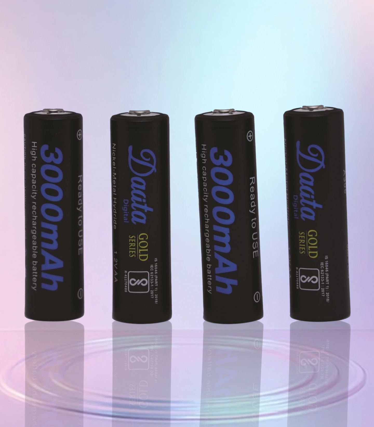 DAATA Digital AA-3000mah Gold Rechargeable Battery Camera Battery Charger-image-41