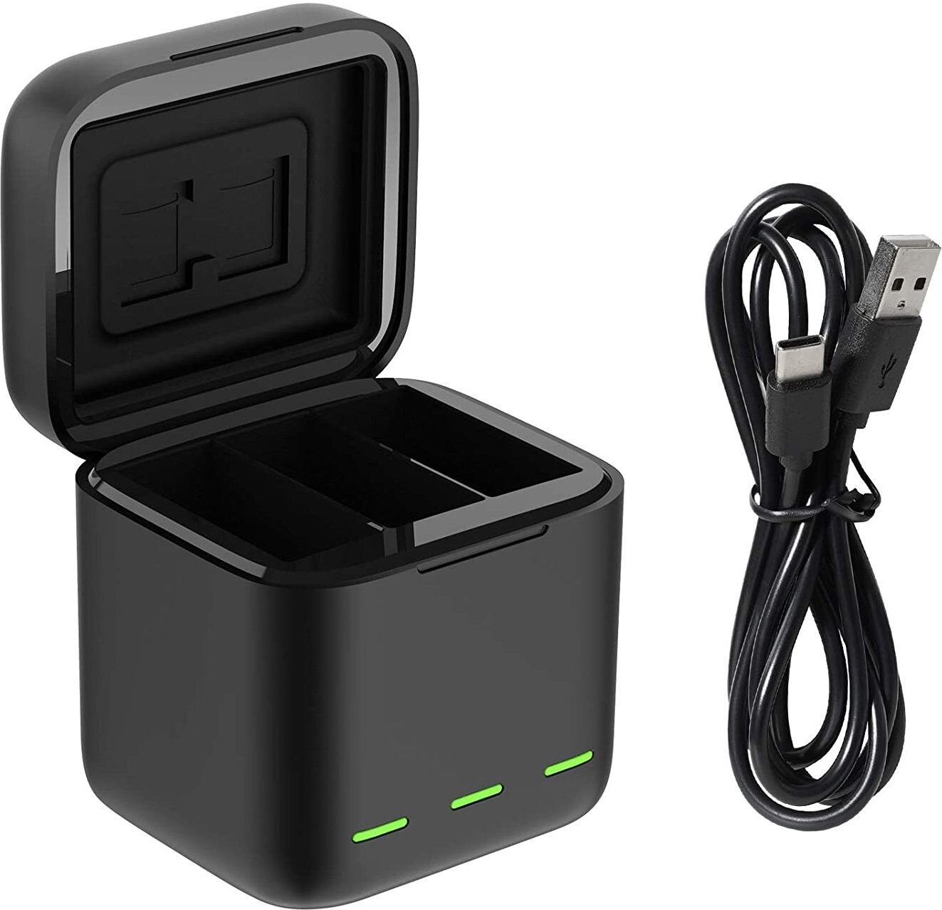 Lamkoti Hero 10/9 Battery Charger, USB Battery Quick Charger with Type-C Cord for GoProCamera Battery Charger-image-21