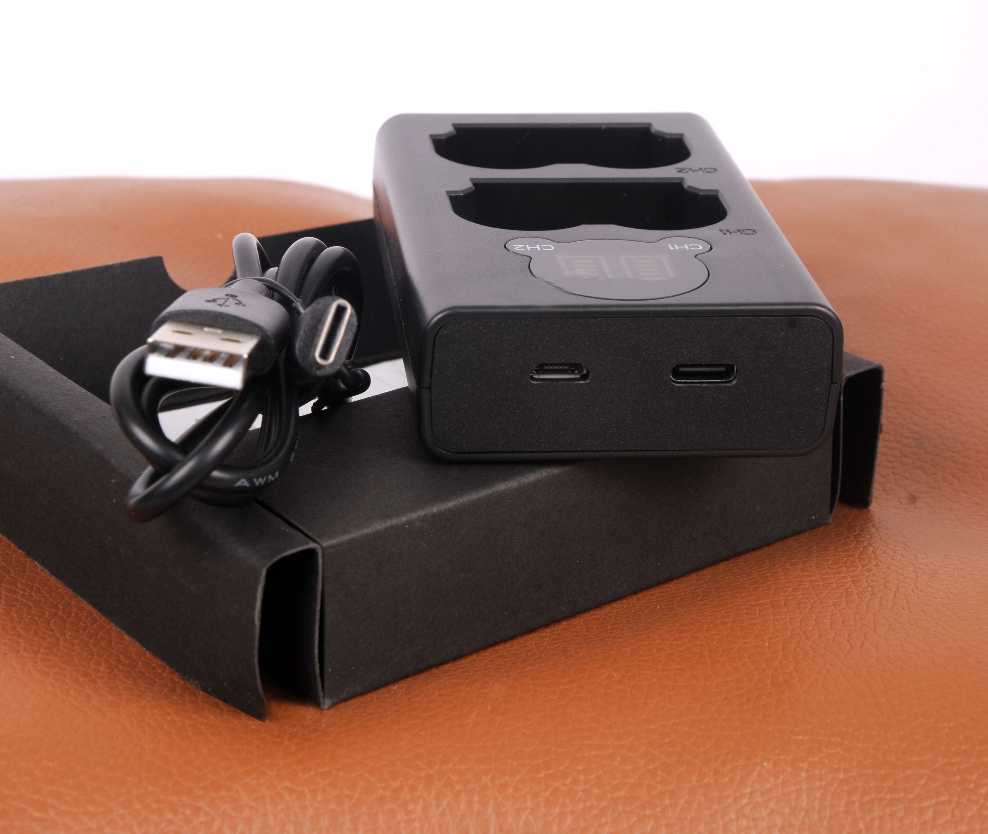 Lamkoti NP-W235 dual type c charger with LCD display for w235 batteryCamera Battery Charger-image-33