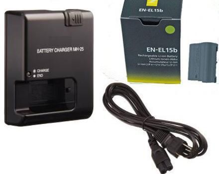 Camstuffs Combo of MH-25 charger with EN-EL-15B battery litium-Ion compatible with niknCamera Battery Charger-image-49