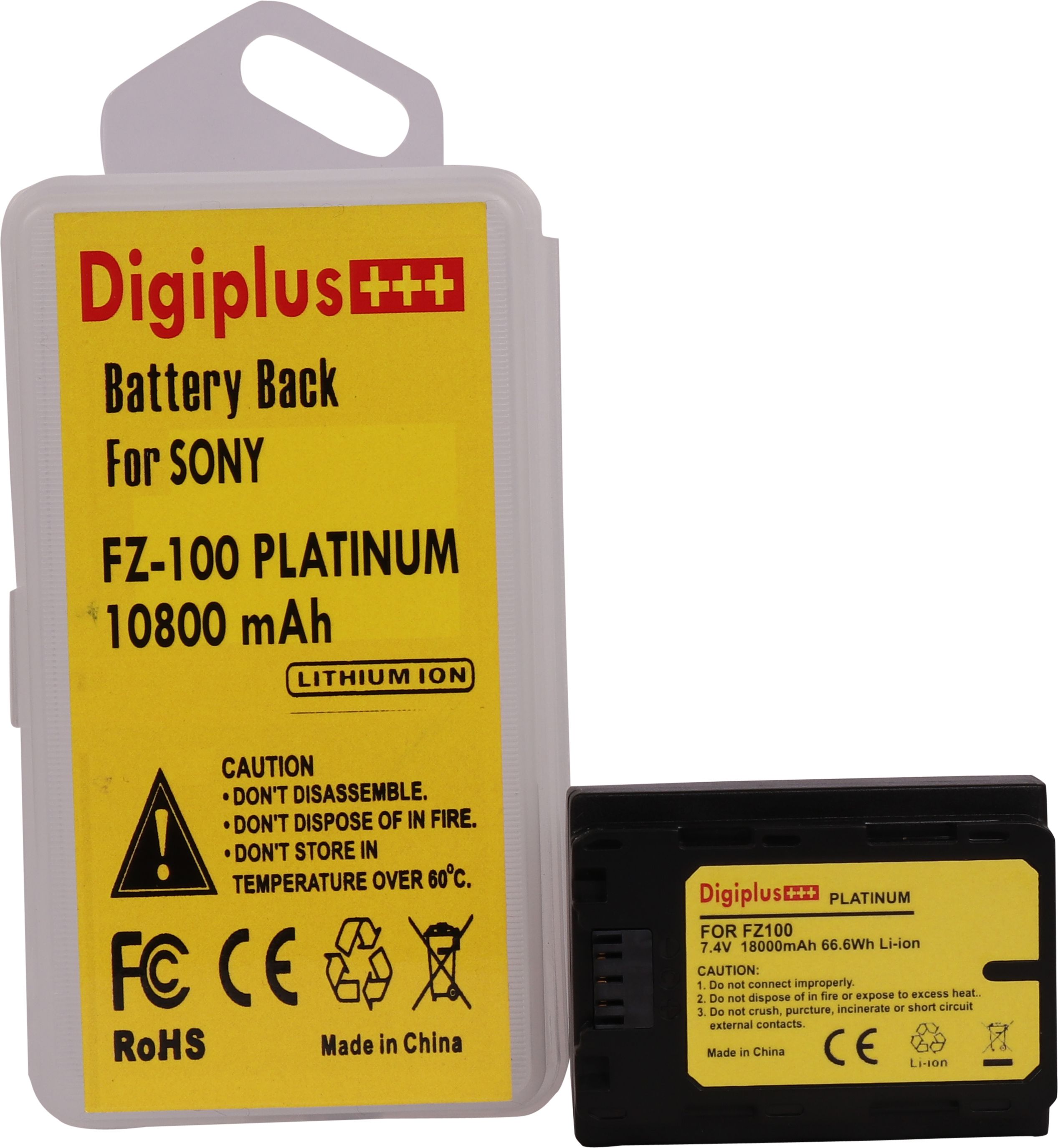 DIGICLAMBO NP-FZ100 Camera Battery (18000mAh) For Son-y Alpha a9 II,Alpha a9,a7R IV, Camera Battery Charger-image-38