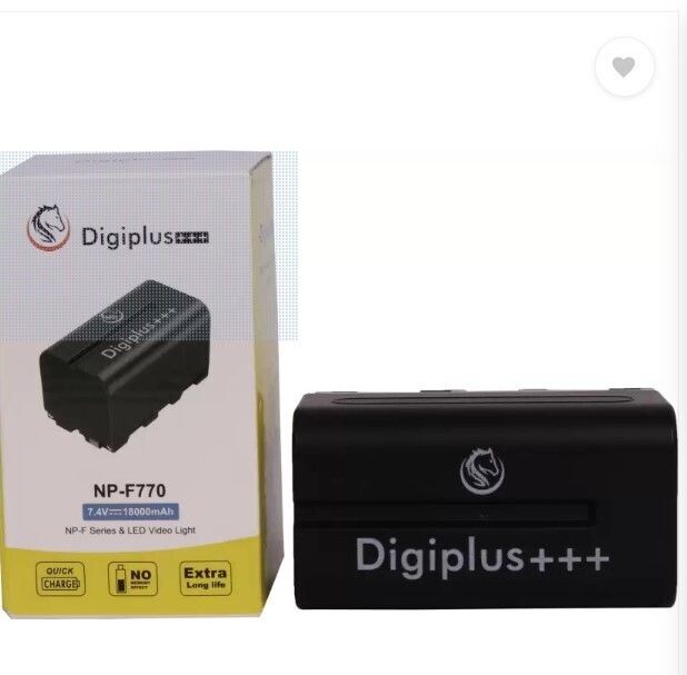 digiplus NP-F770 Camera LED Light Rechargeable Battery (18000mAh) For Son-y Camera Battery Grip-picture-32