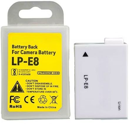 Camaura LP-E8 Rechargeable Lithium-Ion Battery | Replacement Battery with LP-E8 Devices Battery Grip-picture-33