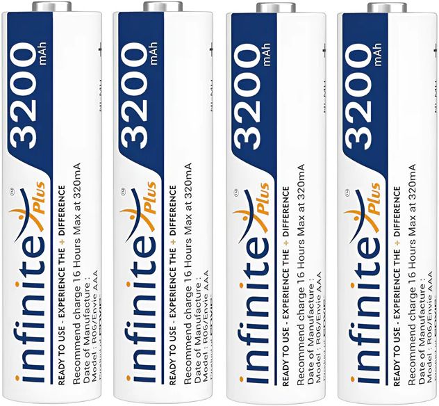 Envie AA3200RTU 4PL Infinite Plus AA 3200mAh Ni-MH Rechargeable Ready to Use Battery Camera Ni-MH Battery-picture-21