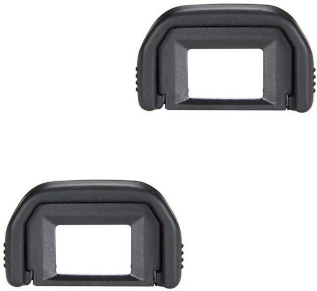 Techvik Pack Of 2 Viewfinder EF Eye Rubber Cap for DSLR Canon 200D/ 200D II Camera Eyecup-image-4