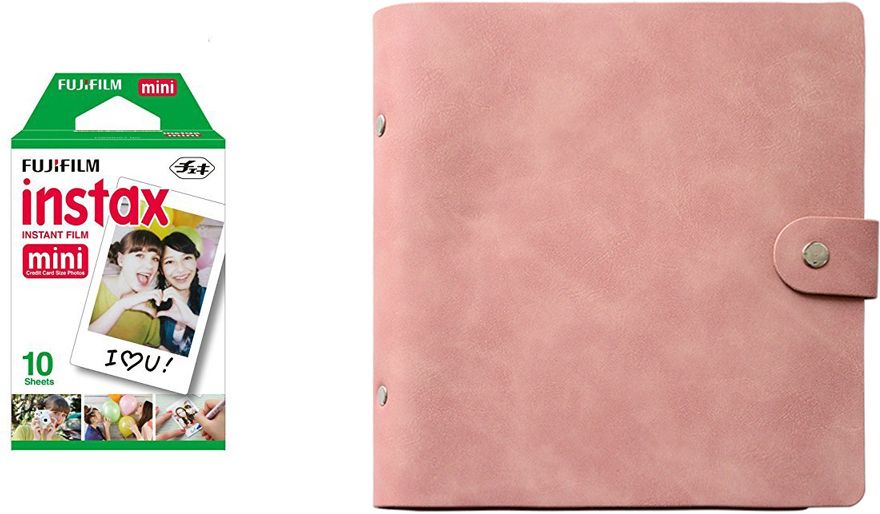 FUJIFILM Instax Mini 10X1 Sheets Instant Film with 200-sheet Pinkalbum for mini Film Roll-image-24