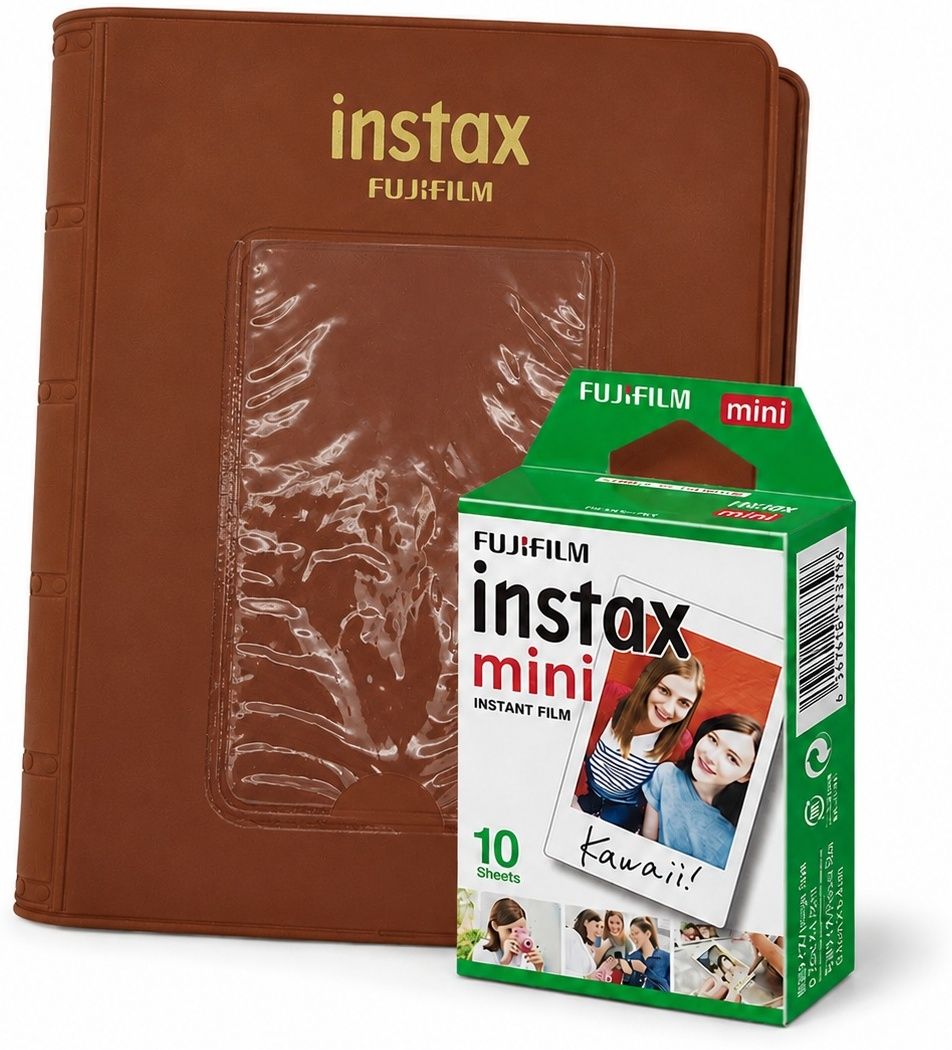 FUJIFILM Instax Mini 10X1 Instant Film With 64-Sheets Album (Brown) Film Roll-image-16