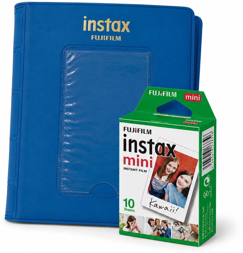 FUJIFILM Instax Mini 10X1 Instant Film With 64-Sheets Album (Sky Blue) Film Roll-image-39