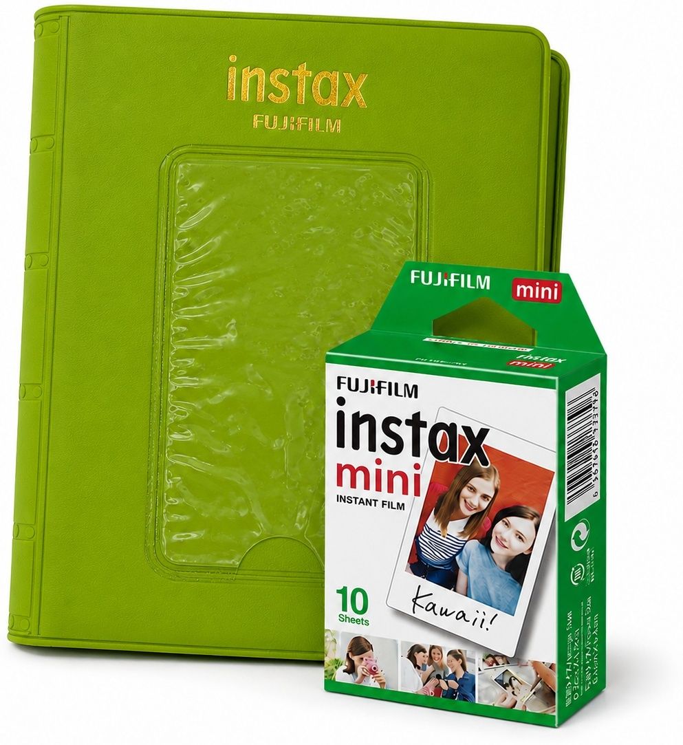 FUJIFILM Instax Mini 10X1 Instant Film With 64-Sheets Album (Green) Film Roll-image-25