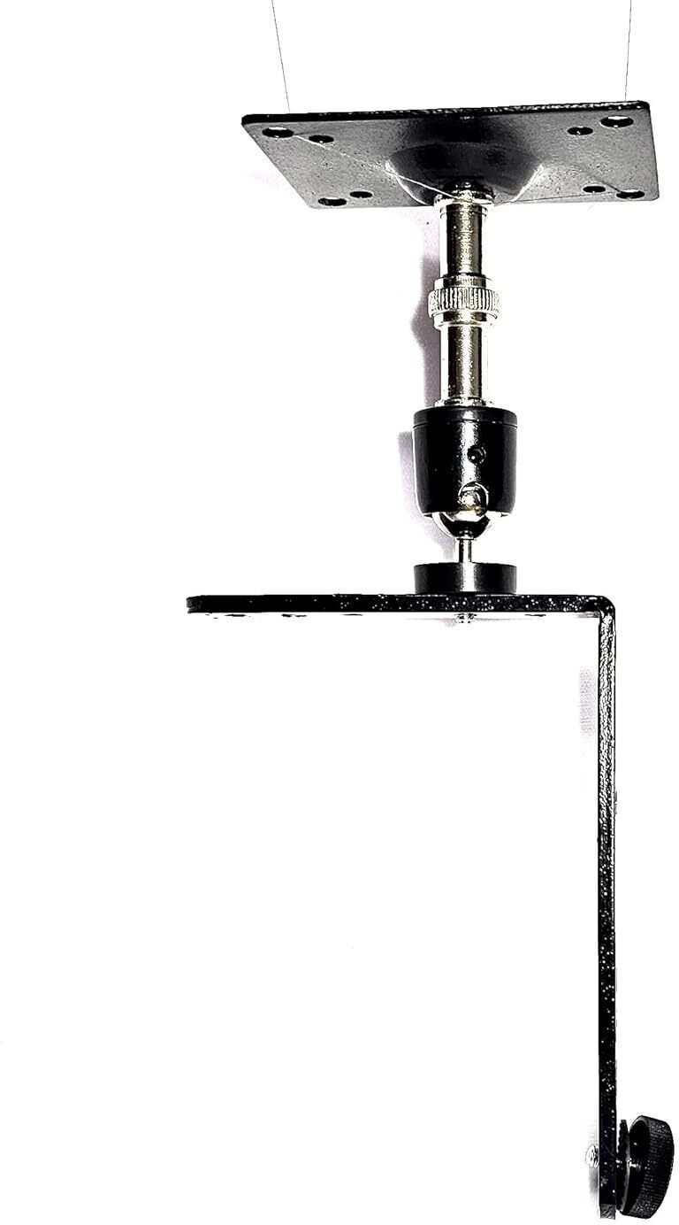 MILLETS 360 Degree Overhead Video/Still Photography Studio Suspended Drop Wall Ceiling Camera Mount L Bracket with 1/4" Thread for Camera Photo,Video Rotating Flash Bracket-image-1