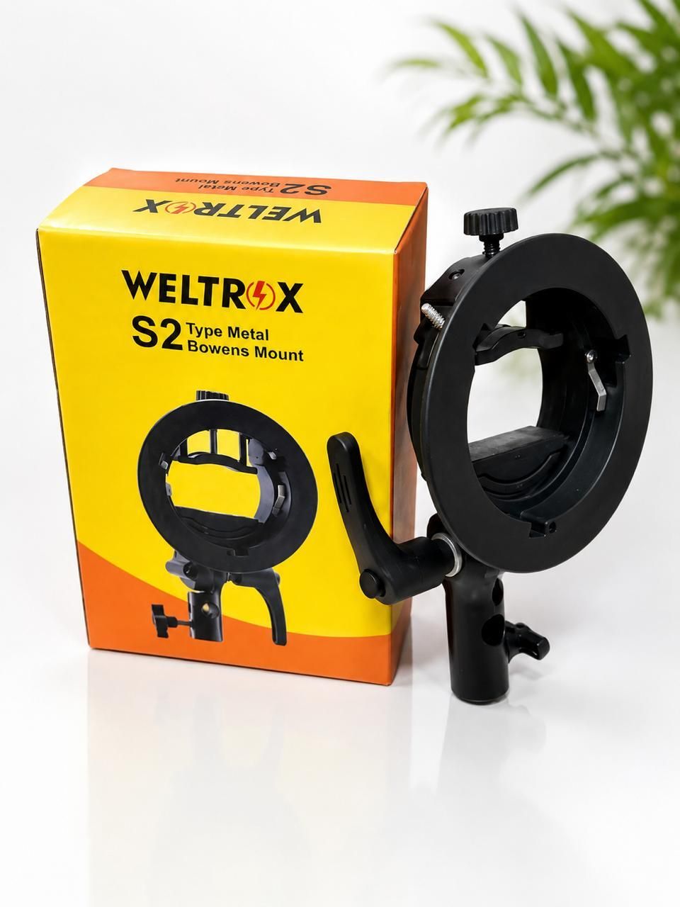 WELTROX S2 Flash Bracket | Bowens Mount, Umbrella Slot | For Rectangular & Round Flash | S2 BRACKET TYPES METAL V-Flash Bracket-picture-12