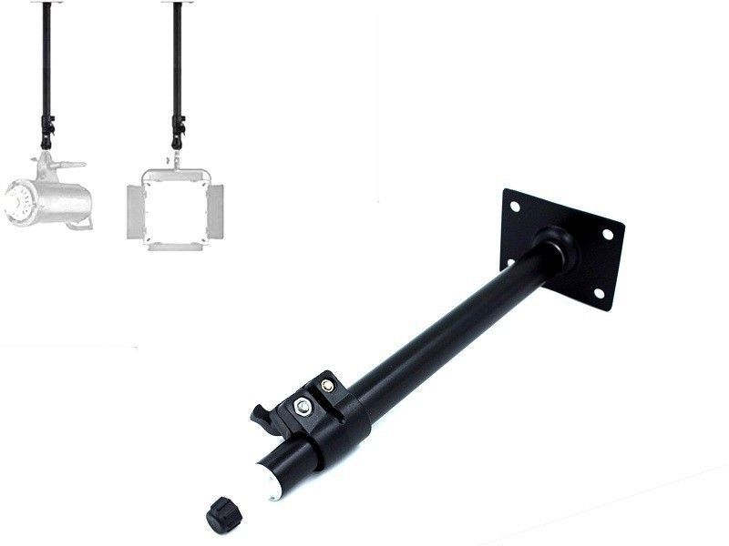 MILLETS 12-20inch Video/Still Photography Studio Wall Ceiling Mount Arm Stand Boom with 1/4" Thread for Camera Photo Studio Video Strobe Light, Flash, Ring Light Straight Flash Bracket-picture-10