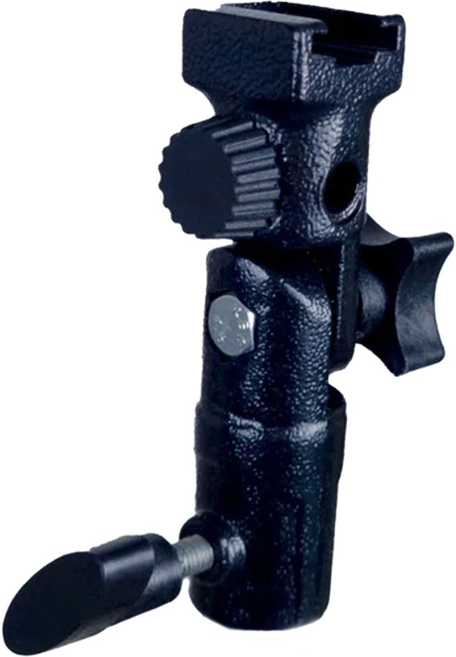 PICPRO Heavy-Duty Metal Clamp with Shoe Mount and Umbrella Holder Slot Metal Umbrella Clamp Custom Flash Bracket-image-29