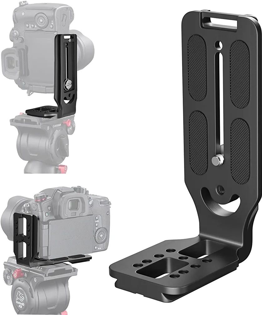 HASTHIP Bracket for Camera, 1/4 Vertical Horizontal Video Shooting DSLR L Bracket for Camera, Video Shooting Switch,Bracket for Camera Custom Flash Bracket-image-42