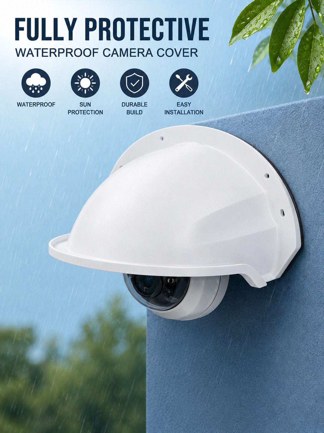 CH Enterprises CCTV Camera Rain Cover | Outdoor Sun & Rain Protection Camera Housing-picture-26