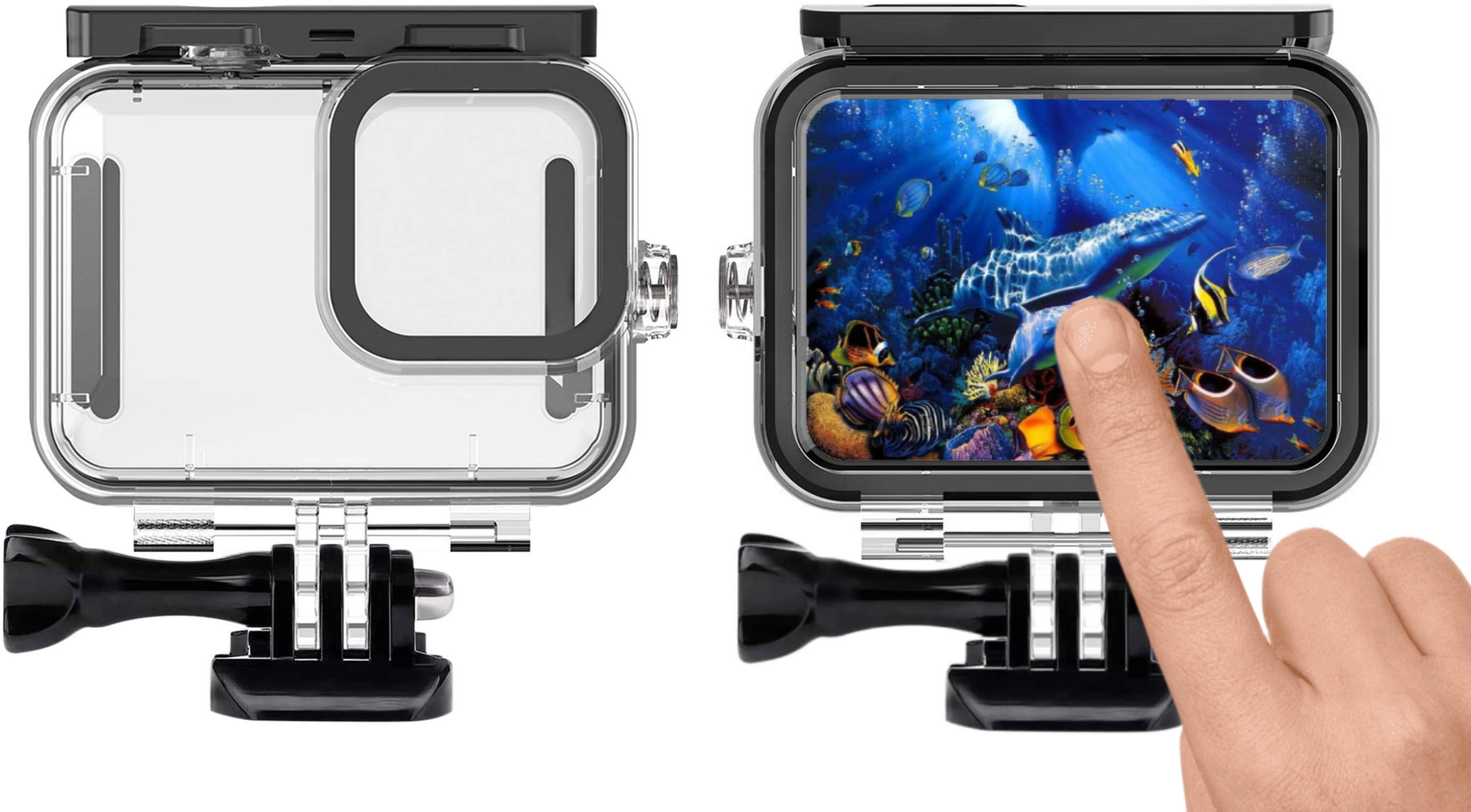 quikprof Waterproof Case For Gopro Hero-10 Camera Housing