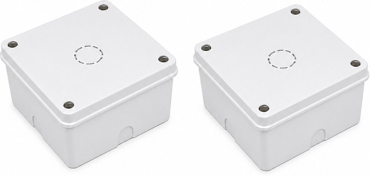 CH Enterprises (Pack of 2) 4x4 CCTV Camera Installation Junction Box White Camera Housing-picture-21