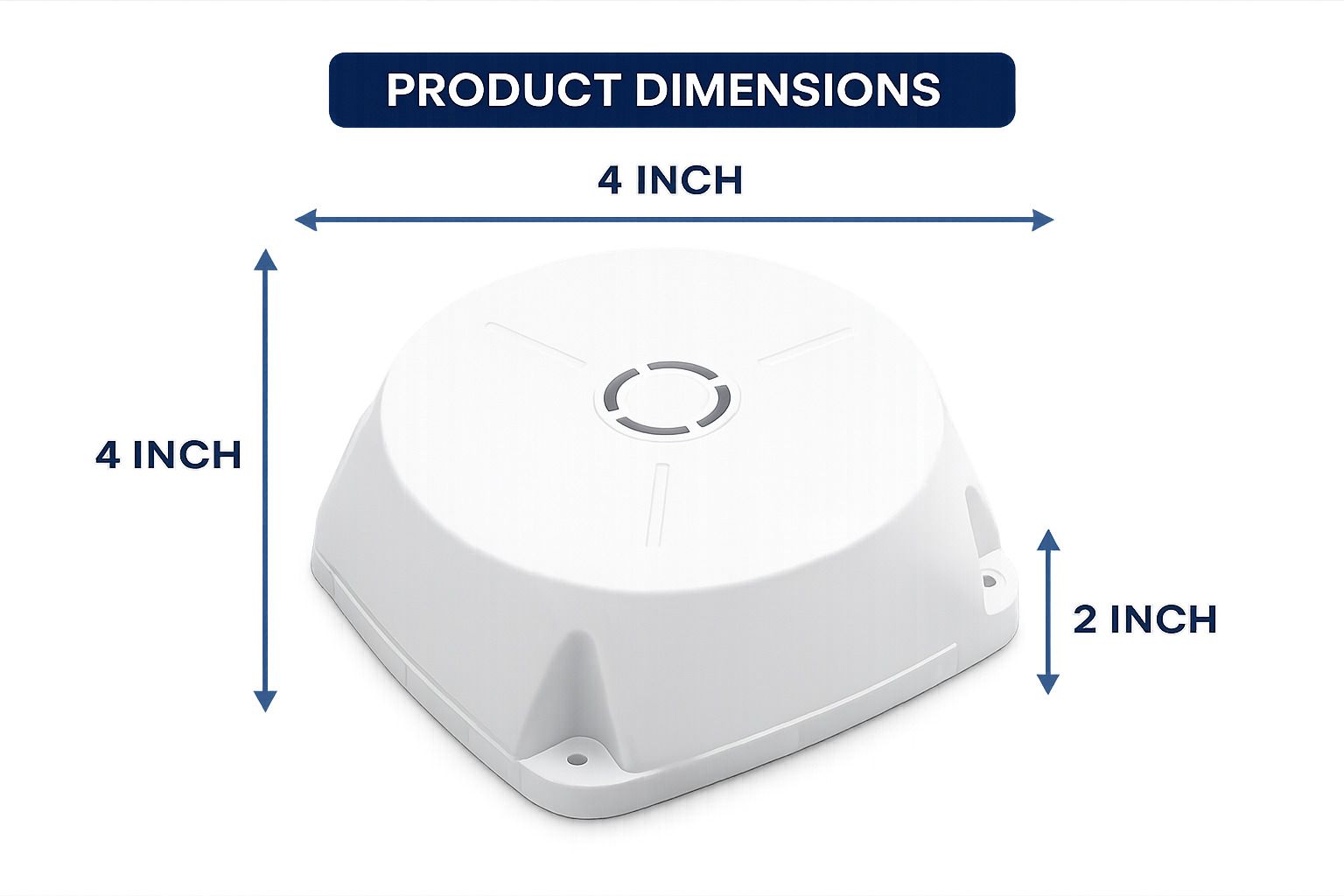 CH Enterprises (Pack 1) 4x4 PVC Camera Housing Junction Box | Easy Installation | White Camera Housing-picture-48