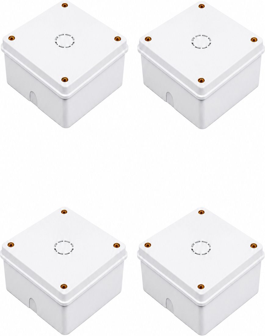 CH Enterprises (Pack of 4) 5x5 Inch PVC CCTV Camera Junction Box White Camera Housing-picture-43