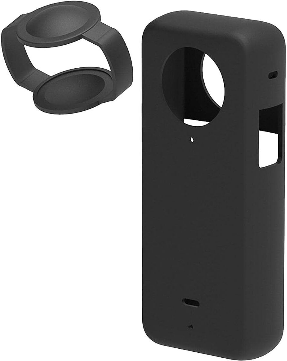 wallgenx Camera Silicone Protective Case with Lens Cap for Insta360 ONE X3 Camera Housing-image-22
