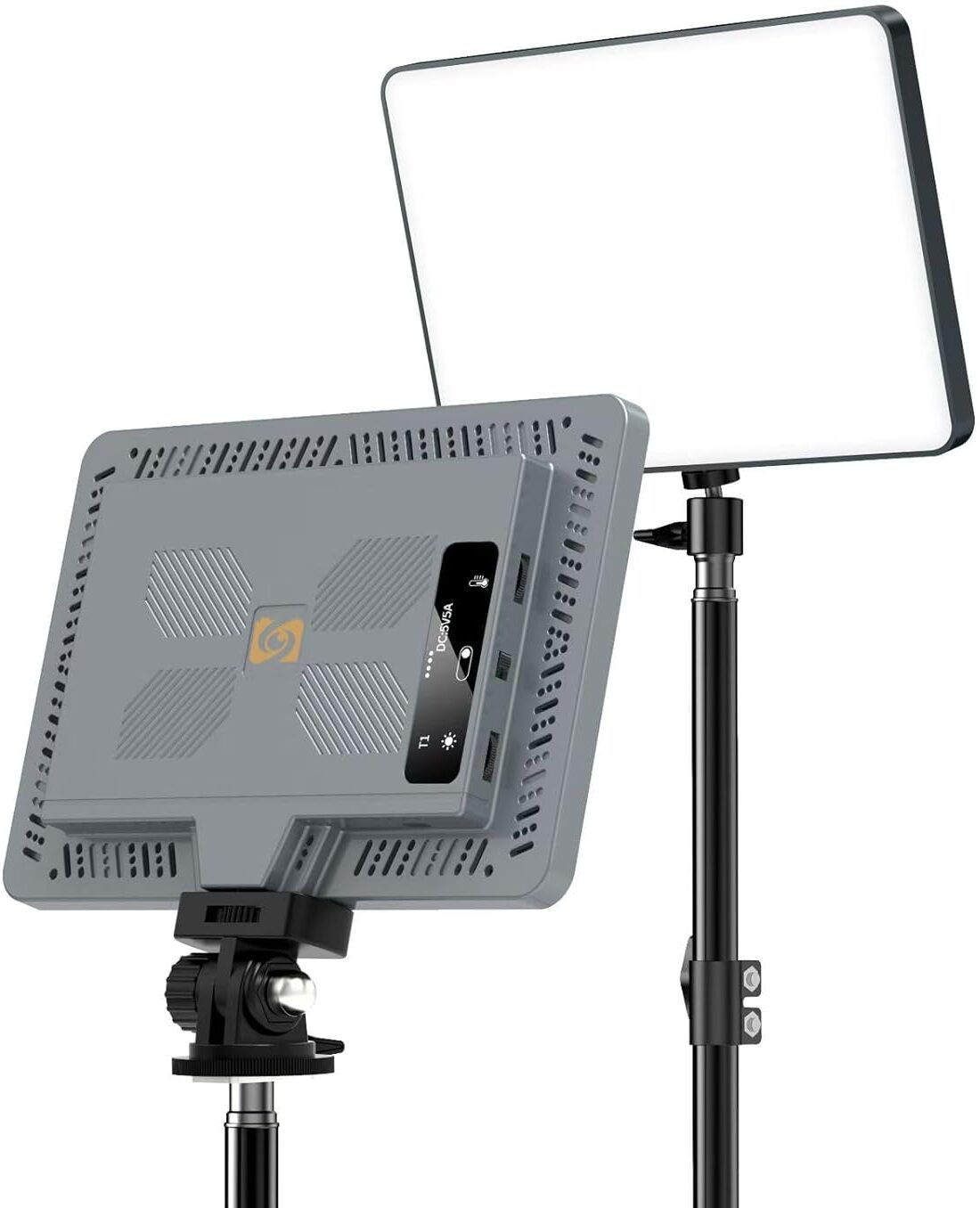 TUNISKY 11" LED Video Soft Light Panel, Pocket LED Light with Built in 4000MAh Batt 95 lx Camera LED Light-image-4