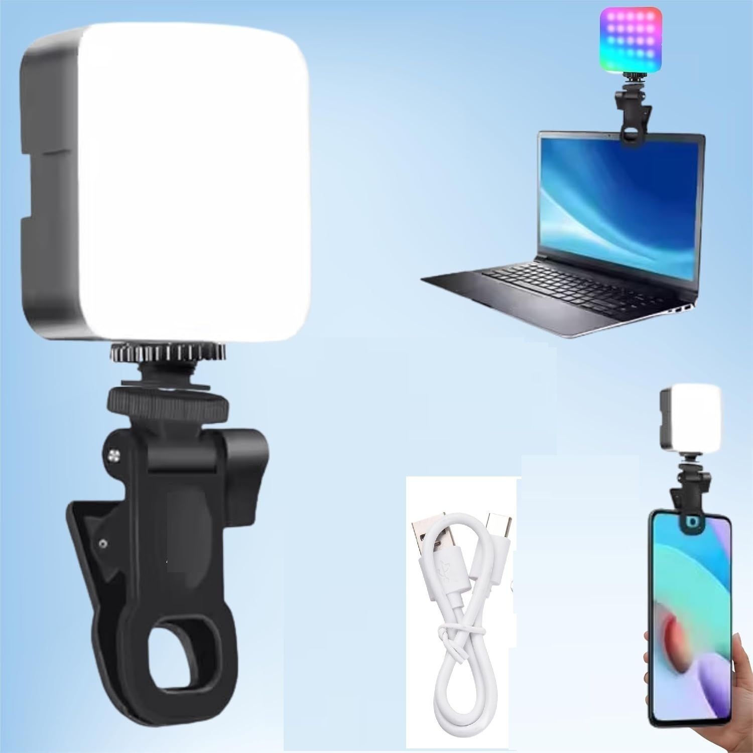 GUOi Mini RGB LED Video Light | Pocket Camera Light for Photography and Many More 100 lx Camera LED Light