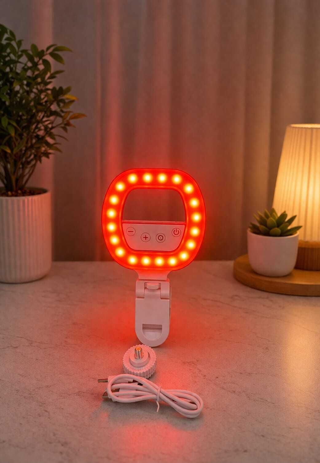 JYTIQ Photography RGB W60 Mini Selfie Ring Light with Clip Portable LED Fill Light Ring Flash-image-28