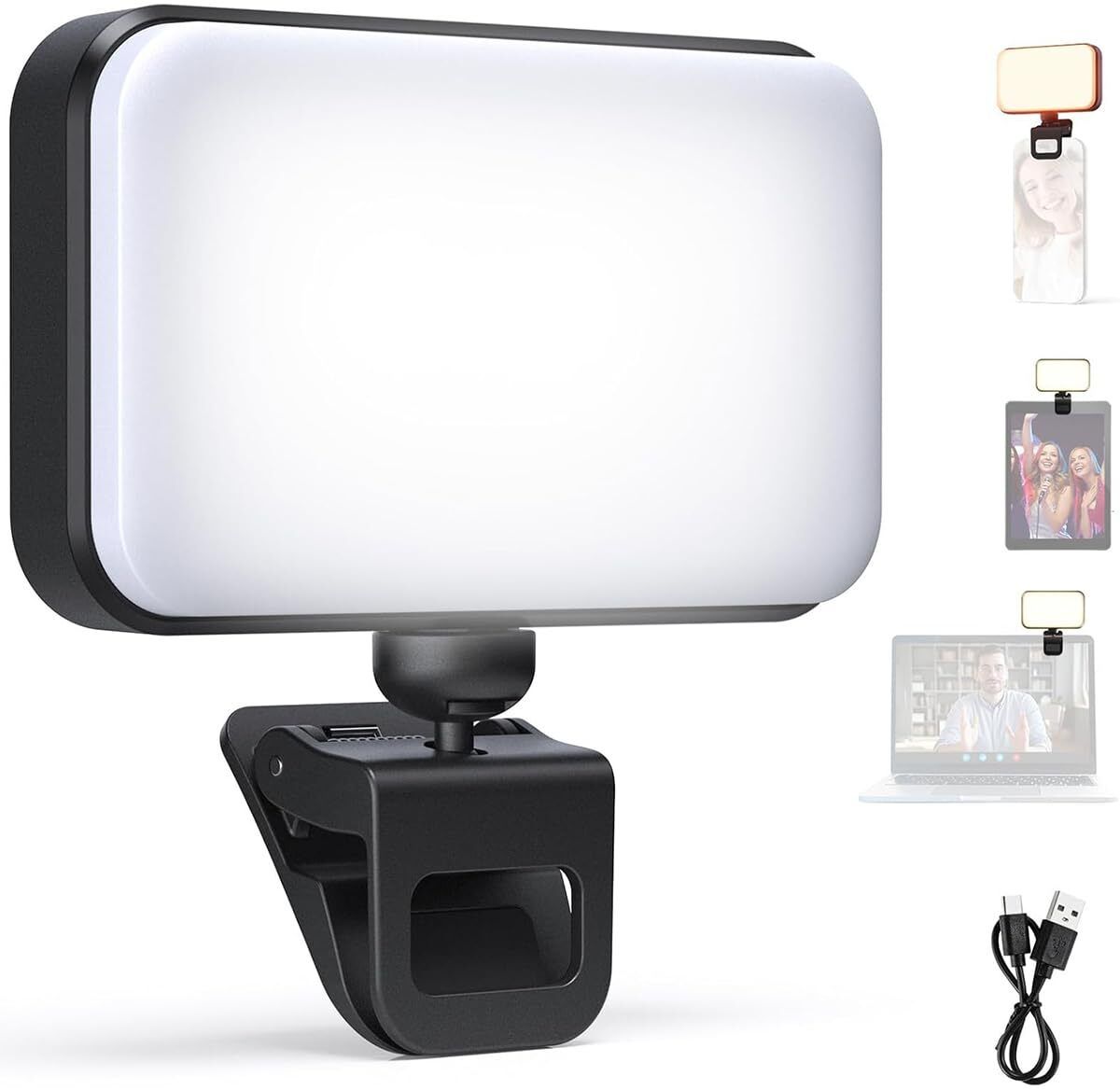 SUPVOX LED Selfie Light Clip On Portable 0 lx Camera LED Light-image-48